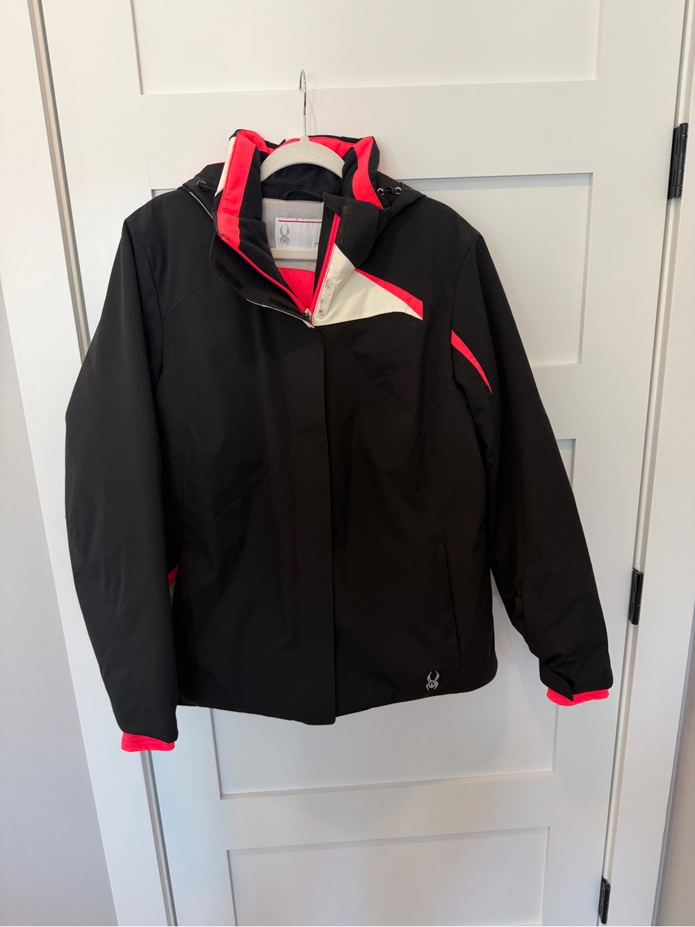 Spyder Ski Jacket with Pink and White Accents